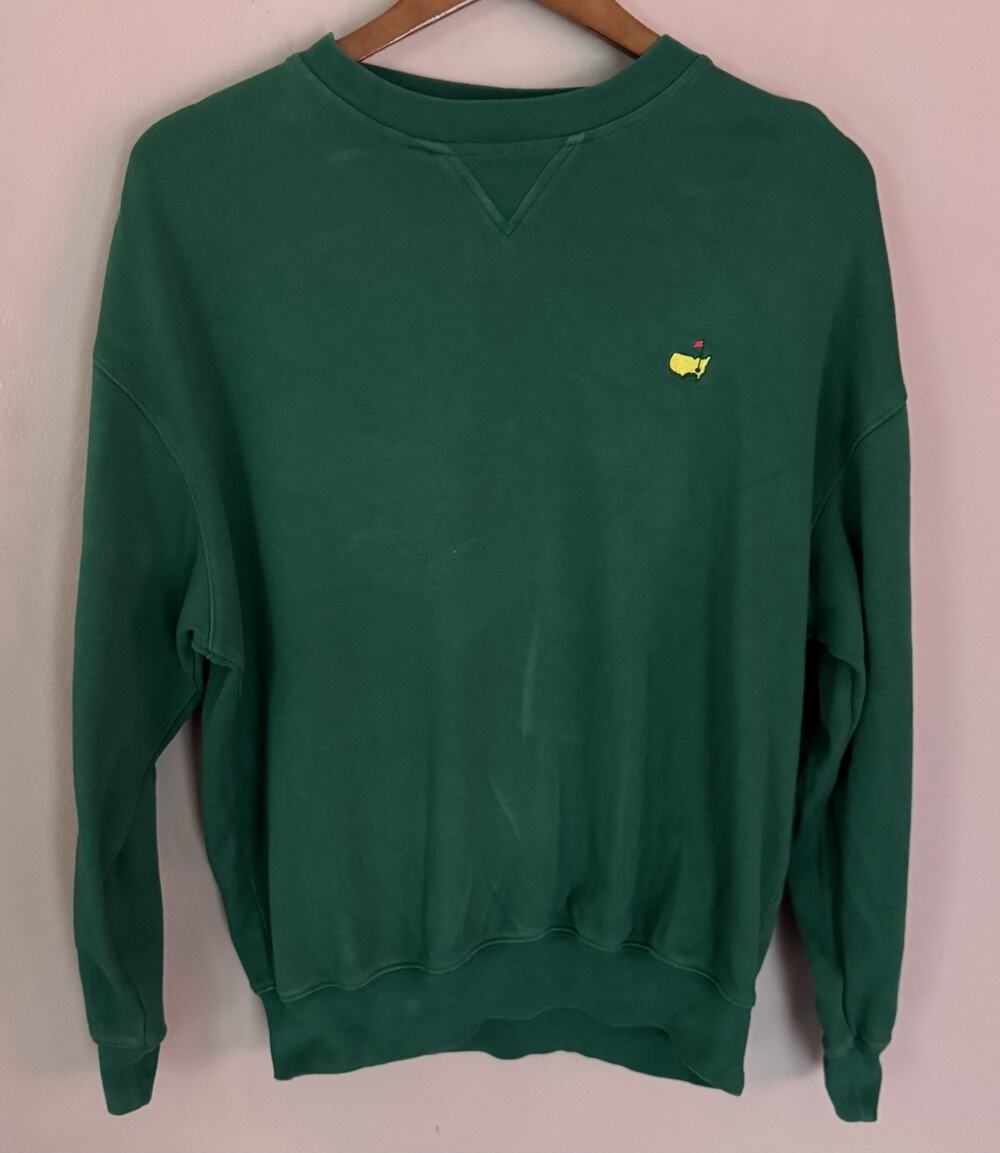 Masters Collection Sweater Mens L Green 100% Pima Cotton Golf Pullover